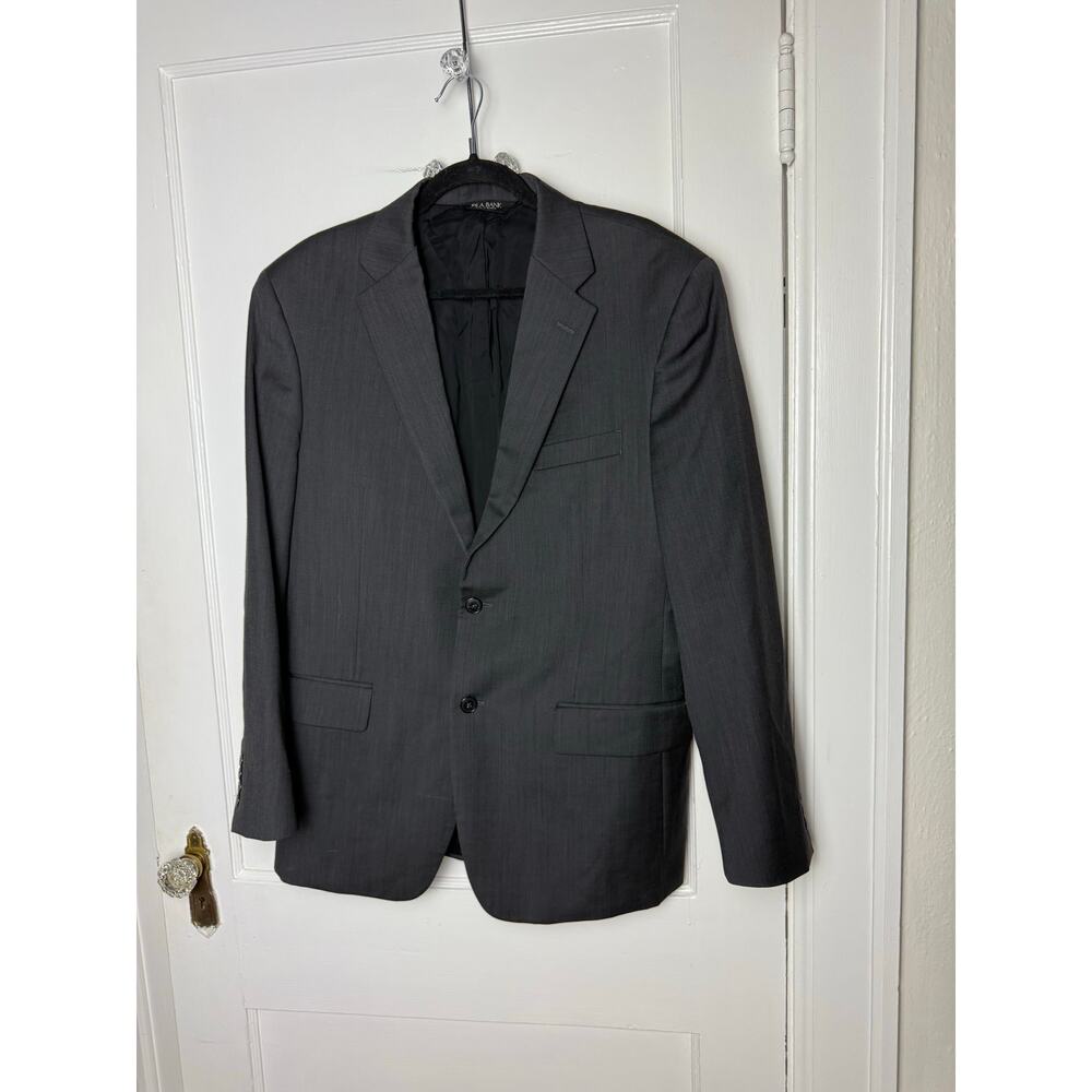 Jos. A. Bank Traveler's Collection Gray Blazer Suit Jacket 2 Button Wool 42 R